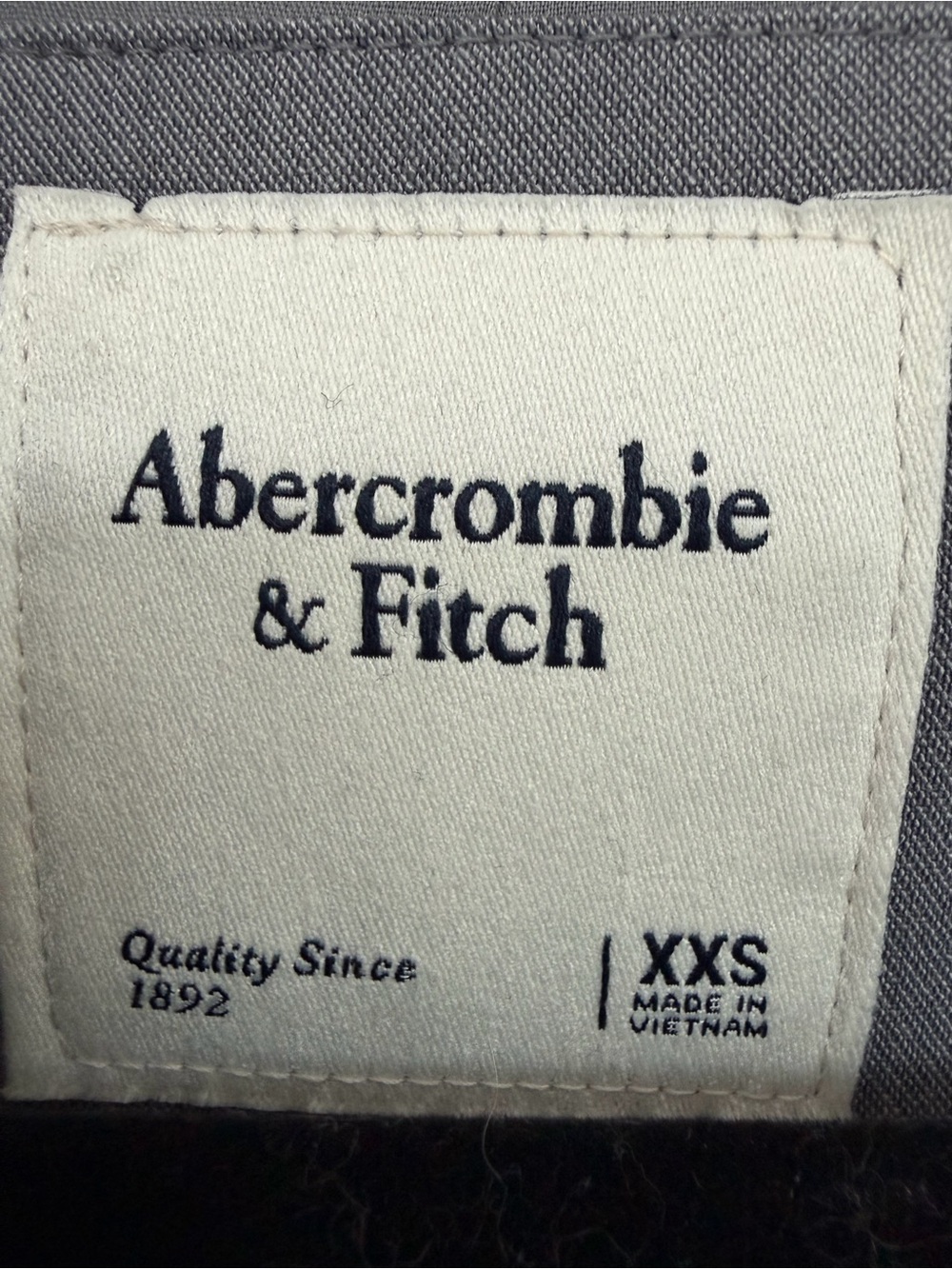 Abercrombie & Fitch Women's Light Gray Blazer Mini Dress with Tie Belt - Picture 2 of 3